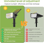Solar Spot Lights Outdoor, 102 LED Solar Garden Yard Spotlight Waterproof - Image 2