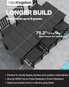 5-Piece Black Outdoor Dining Set - Image 3
