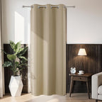 Joydeco Blackout Door Curtain for Doorway Privacy 80 Inches Long, Grommet by JOYDECO