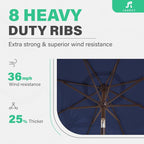 JEAREY 9FT Outdoor Patio Umbrella - Image 5