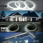 AC 110V COB LED Strip Lights Outdoor Waterproof 65.6ft, 6000K Cool White Super - Image 4