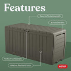 Keter Marvel Plus 71 Gallon Resin Outdoor Storage Box - Image 4