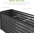 Best Choice Products 8x2x2ft Raised Outdoor Metal Garden Bed, Deep Root Box - Image 7
