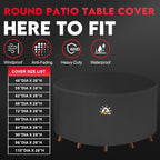 Zettum Round Patio Table Cover 68 Inch - Image 5