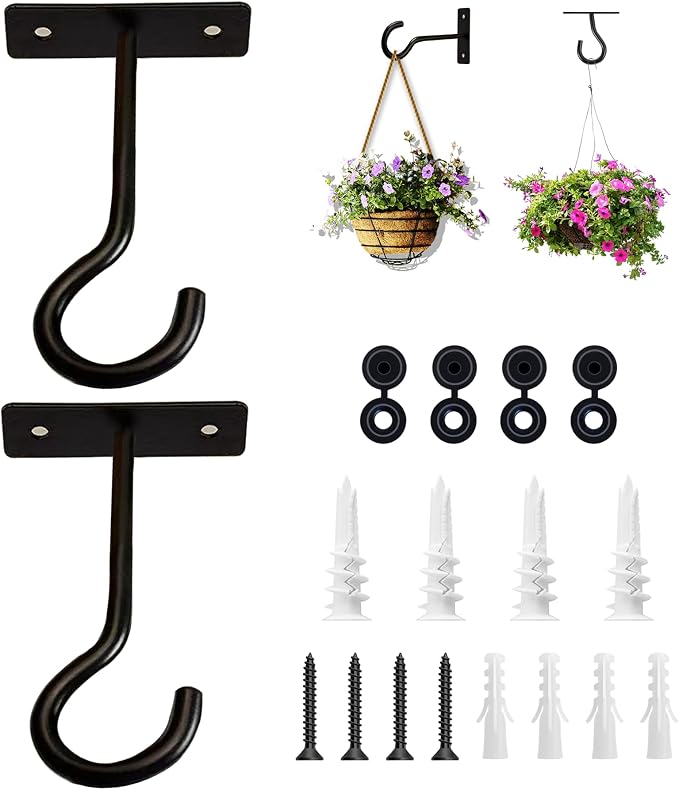 2Pack 4Inch Ceiling Hooks for Hanging Plant, Hanger for Indoor and Outdoor by AnDocK