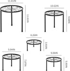 5-Pack Decent Metal Plant Stands, Heavy Duty Flower Pot Stands - Image 7