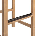 JONATHAN Y BSL1201A-SET2 Armand 30" Modern Coastal Backless Acacia Wood Outdoor - Image 8