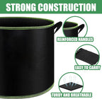 3-Pack 20 Gallon Grow Bags, Thickened Nonwoven Fabric Pots - Image 4