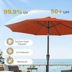 MEWAY 9ft Patio Umbrella Outdoor Table Umbrellas - Image 5