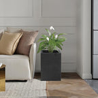 Kante 18.5" H Tall Rectangular Concrete Planters, Outdoor Indoor Lightweight - Image 5
