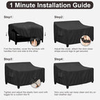 PureFit Outdoor Couch Cover Waterproof Patio Sofa Furniture Covers, 2-Seater - Image 7