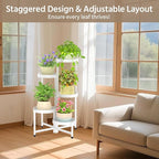 LASZOLA 5 Tiered Folding Plant Stand Indoor - Image 7