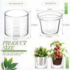 Baderke 2 Pcs 4 Inch Self Watering Pot - Image 2