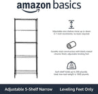 Amazon Basics 5-Shelf Multipurpose Adjustable Steel Garage Shelving Unit - Image 4