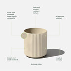 Veradek Demi Series Round Planter - Image 2