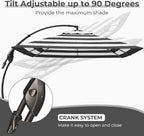Grand patio 10x10 FT Patio Cantilever Umbrella - Image 4