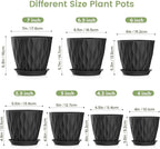 7/6.5/6/5.5/5/4.5/4 inch Plant Pots - Image 2