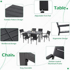 AECOJOY 7 Piece Outdoor Dining Set - Image 4