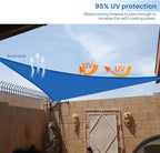 E&K Sunrise 26' x 26' x 26' Sun Shade Sail Triangle Canopy Shade Cover UV Block - Image 5