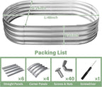 TATAANTY Galvanized Raised Garden Bed Kit, Rust-Resistant Planter Garden Boxes - Image 2