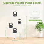 iDavosic.ly 4 Tier Folding Plant Stand Indoor Outdoor - Image 5