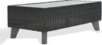 SAFAVIEH Couture Collection Margarita Dark Grey Faux Wicker Rectangle - Image 4