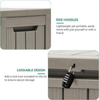 YITAHOME 72 Gallon Outdoor Resin Deck Box - Image 6