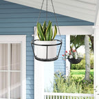 ARTORA 2 Pack Metal Plant Hanger, Modern Plant Hanging Basket Decorative Black - Image 7