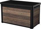 Keter Walnut 100 Gallon Resin Deck Box-Organization and Storage by Keter