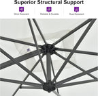 PURPLE LEAF 8 Feet Square Cantilever Umbrella Patio Umbrella - Image 3