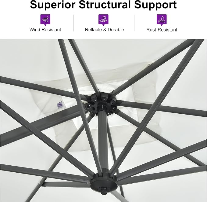 PURPLE LEAF 10 Feet Patio Umbrella - Image 3
