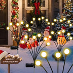 Solar Garden Lights Outdoor, 2 Pack 16LED Waterproof Solar Powered Lights - Image 7