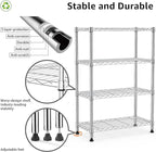 1000 lbs Storage Shelving 4-Tier Utility Shelving Unit Steel Organizer Wire Rack - Image 4