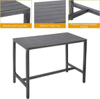 Outdoor Patio Bar Set, Bar Height Patio Dining Set, Weather-Resistant Bistro - Image 3