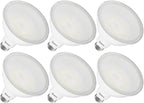 Sunco 6 Pack Outdoor Flood Light Bulbs, PAR38 LED Flood Lights Waterproof by SuncoLighting