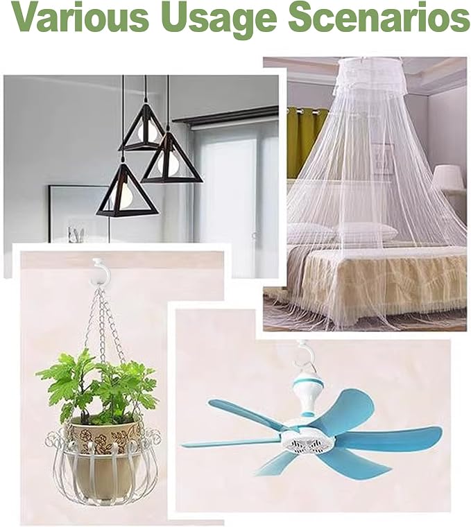 6pcs Ceiling Hooks for Hanging Plants, Hanging Hanging Lights Metal Small Hooks - Image 4
