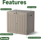 EasyUp 36 Gallon Outdoor Storage Box Waterproof, Resin Outdoor Deck Box - Image 3