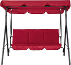 Porch Swing Chair with Adjustable Canopy - Image 8