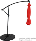 Sunnydaze 10' Solar Offset Patio Umbrella - Image 5