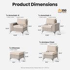 ovios 4-Piece Patio Furniture Set - Image 8