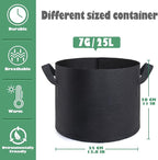 GROWTNT 7 Gallon Grow Bags 24 Pack, 7 Gallon Fabric Pots, Garden Bags to Grow - Image 2