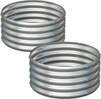2PCS 2x2x1FT Galvanized Raised Garden Bed Kit, Vegetable Boxes-Round Metal by Yortrek