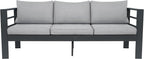 3-Seater All-Weather Iron Patio Sofa by Hoffeorrad