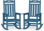 Oversized Outdoor Rocking Chairs Set of 2, High Back Outdoor Rocker Chair by Suunyn