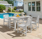 Ciokea HDPE Outdoor Patio Dining Chairs Set of 2, All-Weather Porch Chair - Image 7