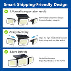 Solar Security Light Outdoor Super Bright LED, Motion Sensor Flood Light - Image 2