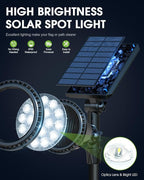 DBF Solar Outdoor Lights, 600LM Solar Spot Lights Outdoor Waterproof - Image 8