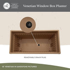 The HC Companies 24 Inch Venetian Window Planter Box - Image 3