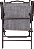 Giantex Set of 2 Patio Folding Chairs, Outdoor Patio Dining Chairs w/Armrest - Image 6