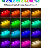 5W RGB Retaining Wall Lights 7 inch LED Hardscape Lighting Color Changing Low - Image 3